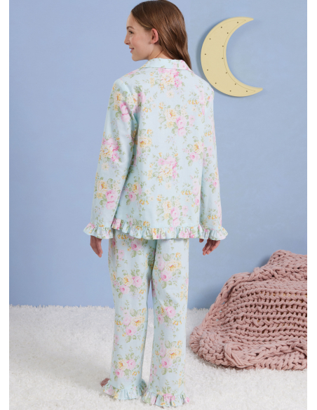 Patron Simplicity 3045.K5 (7-14) - Ensemble lounge enfant : hauts, robe, shorts & pantalons