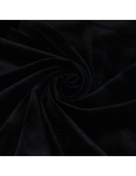 Velours lisse contre-collé - Noir