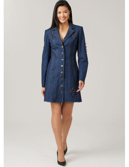 Patron McCall's 8601.H5 (34-42) - Robe boutonnée à col