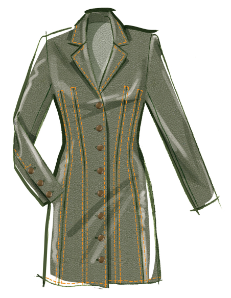 Patron McCall's 8601.U5 (44-52) - Robe boutonnée à col