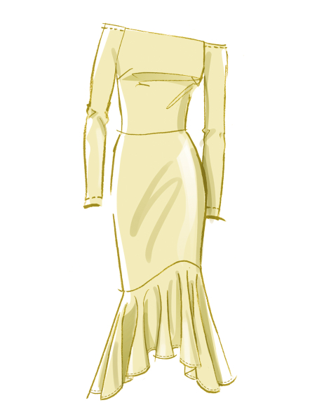 Patron McCall's 8605.D5 (32-40) - Robe bustier-épaules dénudées