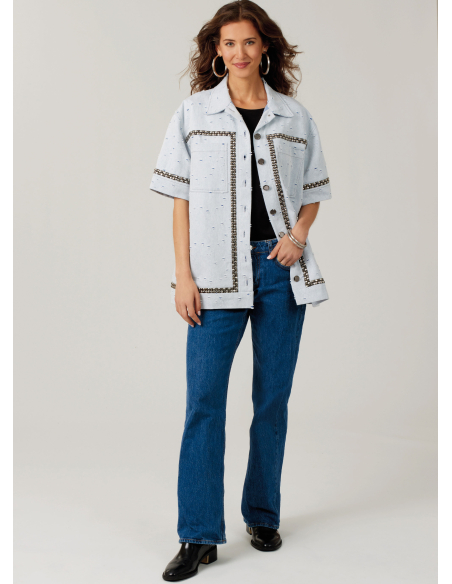 Patron McCall's 8606.H5 (34-42) - Chemise boutonnée manches variées