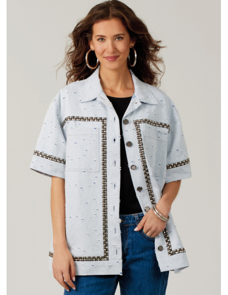 Patron McCall's 8606.U5 (44-52) - Chemise boutonnée manches variées