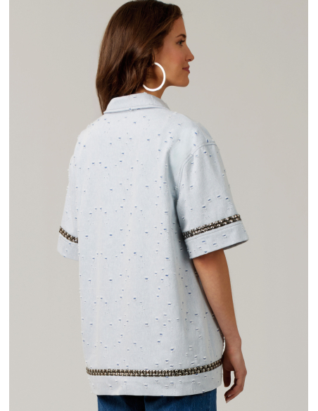 Patron McCall's 8606.U5 (44-52) - Chemise boutonnée manches variées