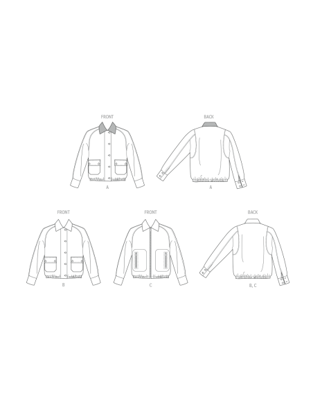 Patron McCall's 8607.K5 (36-44) - Blouson Chic à Boutonnage