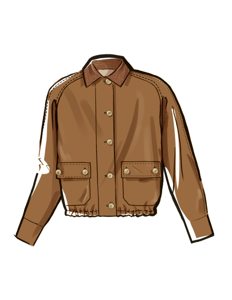 Patron McCall's 8607.Y5 (46-54) - Blouson Chic à Boutonnage