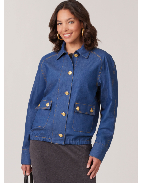 Patron McCall's 8607.Y5 (46-54) - Blouson Chic à Boutonnage