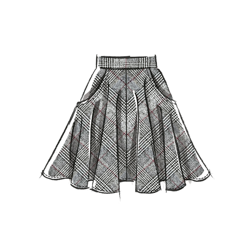 Patron McCall's 8609.U5 (44-52) -Jupe...