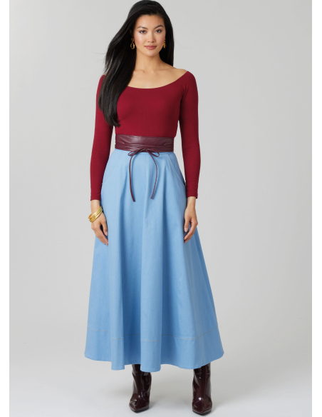 Patron McCall's 8609.U5 (44-52) -Jupe évasée en trois longueurs