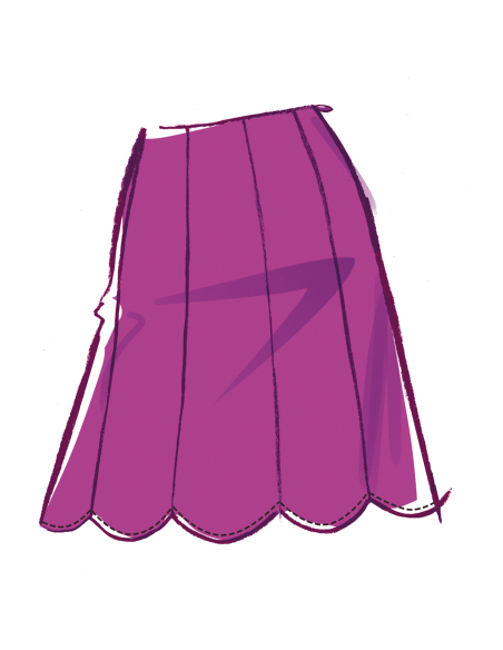 Patron McCall's 8610.Y5 (46-54) - Top ajusté & jupe coordonnée