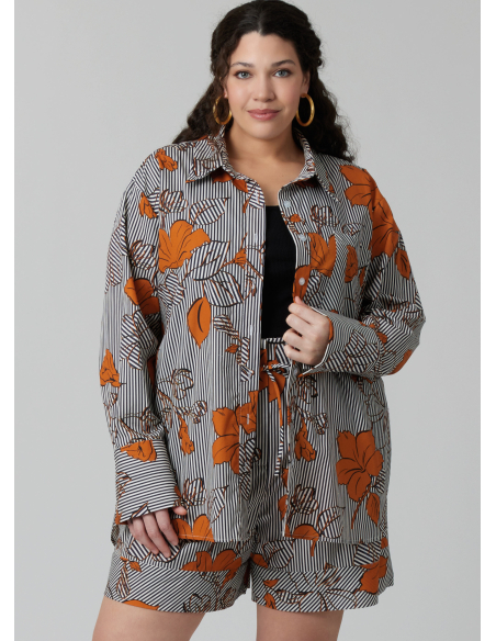 Patron McCall's 8611.AA (38-46) - Chemise boutonnée + short & pantalon coordonnés