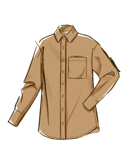 Patron McCall's 8611.BB (48-56) - Chemise boutonnée + short & pantalon coordonnés