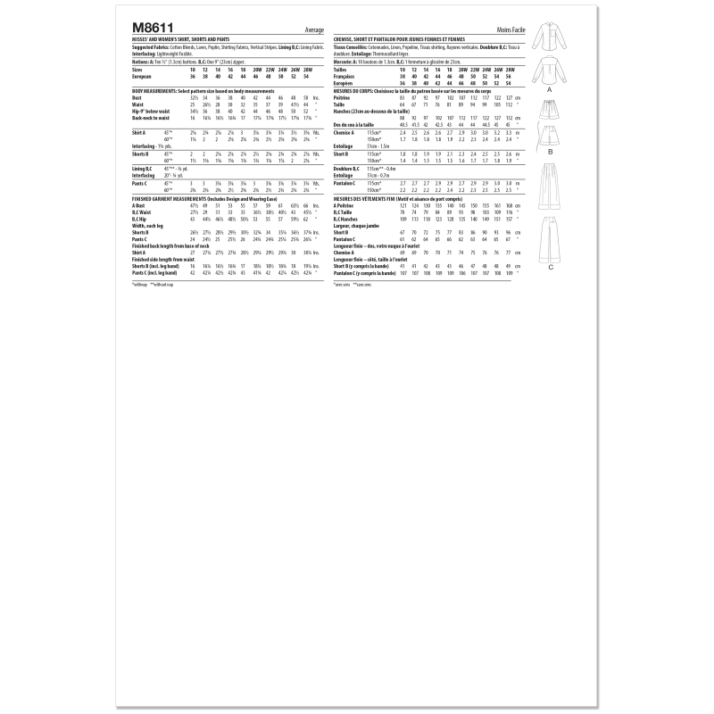 Patron McCall's 8611.BB (48-56) -...