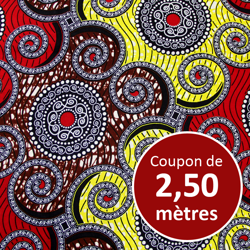 Tissu Africain WAX - Joyaux (coupon de 2,50 mètres)