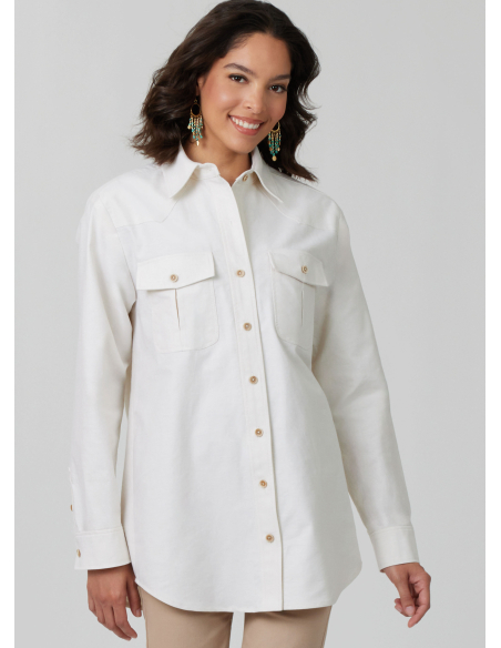 Patron McCall's 8615.A (32-54) - Chemise boutonnée unisexe