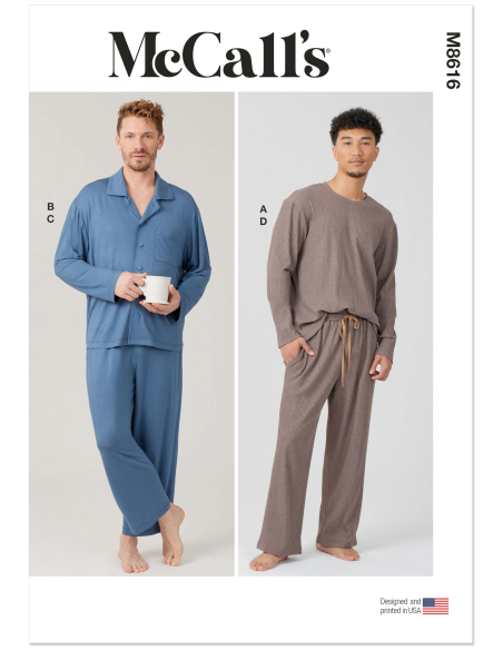 Patron McCall's 8616.A (46-68) - Pyjama homme