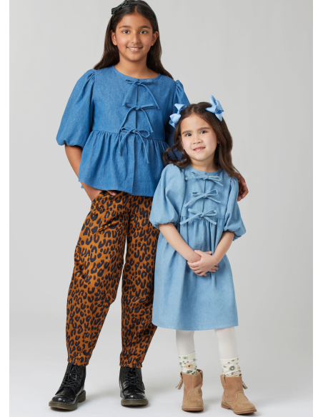 Patron McCall's 8618.K5 (8-14) - Top, robe et pantalon fille