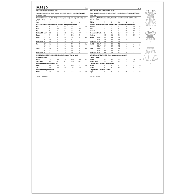 Patron McCall's 8619.A (7-14) - Robe...