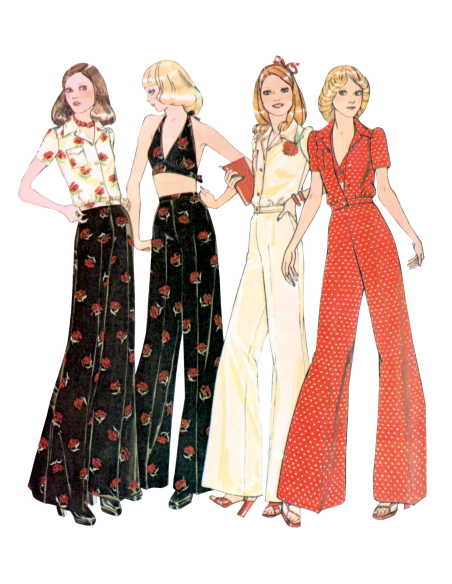 Patron McCall's 8622.K5 (36-44) - Blouse boutonnée, halter & pantalon coordonnés