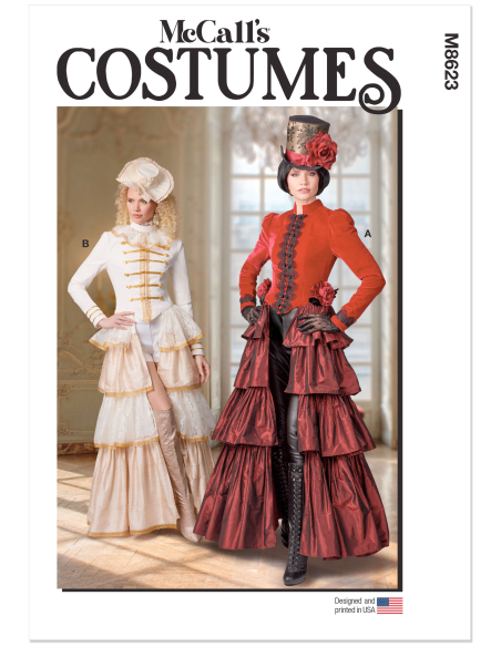 Patron McCall's 8623.H5 (34-42) - Costume femme rétro chic