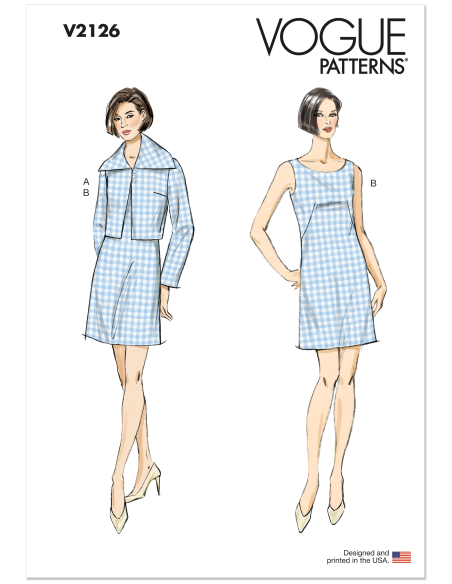 Patron Vogue 2126/R5 (40-50) - Ensemble veste & robe fourreau chic