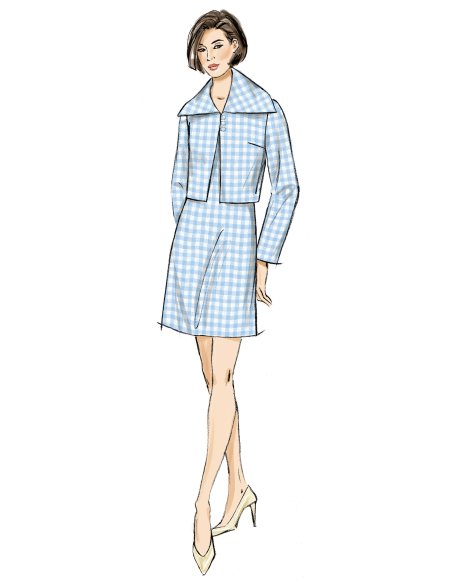 Patron Vogue 2126/R5 (40-50) - Ensemble veste & robe fourreau chic