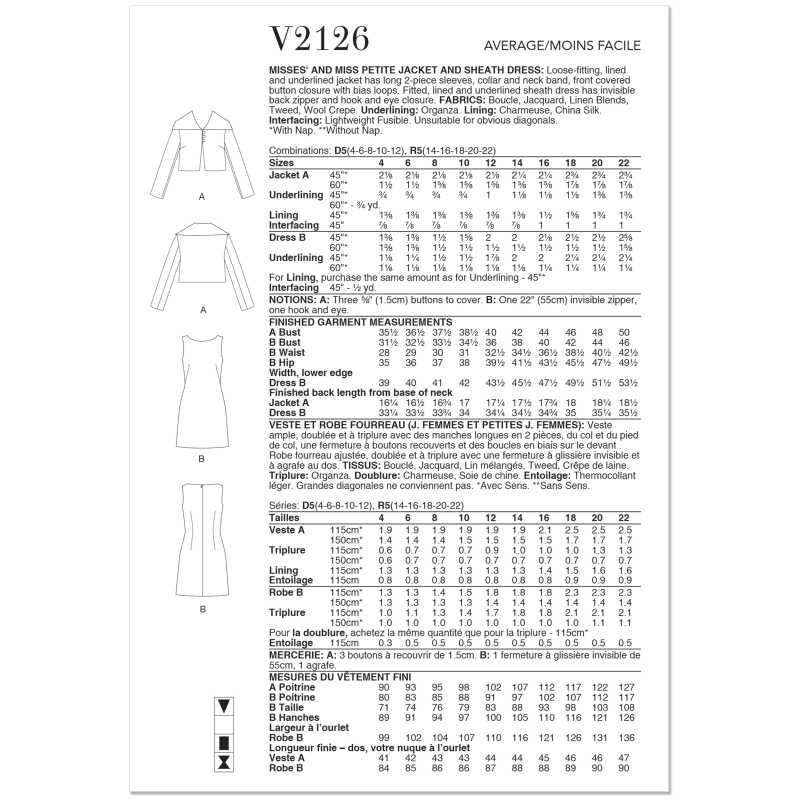 Patron Vogue 2126/R5 (40-50) -...