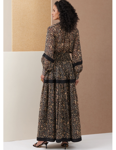 Patron Vogue 2127/H5 (34-42) - Haut volanté et jupe longue à volants