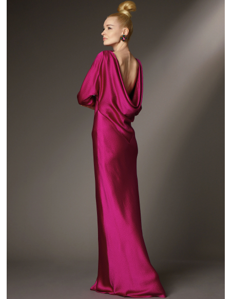 Patron Vogue 2129/D5 (32-40) - Robe longue biaisée à dos drapé