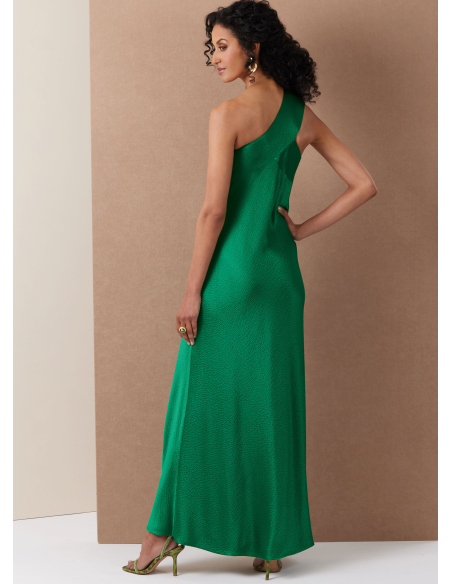 Patron Vogue 2130/D5 (32-40) - Robe une épaule coupe biaisée