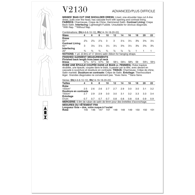 Patron Vogue 2130/D5 (32-40) - Robe...