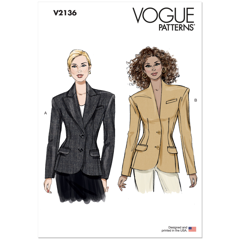 Patron Vogue 2136/Y5 (46-54) - Veste...