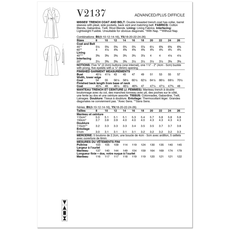 Patron Vogue 2137/Y5 (46-54) -...