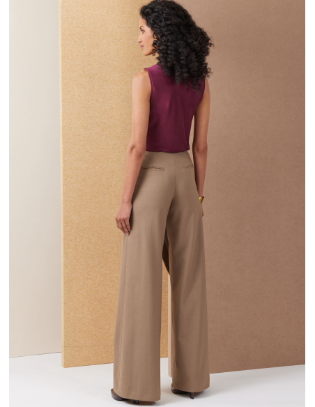 Patron Vogue 2138/H5 (34-42) - Pantalon à enroulement & poches passepoil