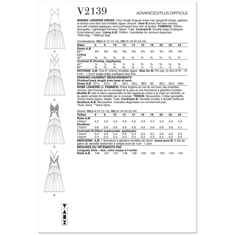 Patron Vogue 2139/U5 (44-52) - Robe...