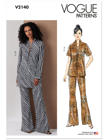 Patron Vogue 2140/H5 (34-42) - Tunique & pantalon