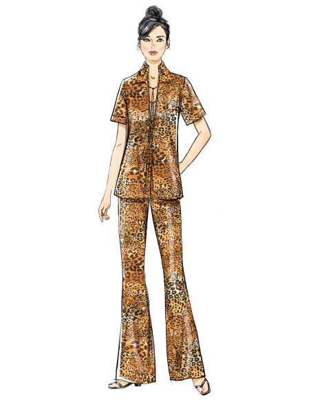 Patron Vogue 2140/U5 (44-52) - Tunique & pantalon