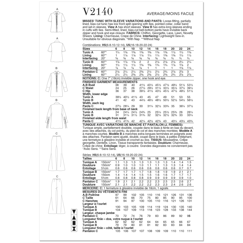 Patron Vogue 2140/U5 (44-52) -...