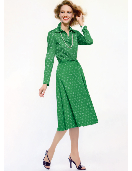 Patron Vogue 2143/B5 (36-44) - Robe femme « vintage DVF »