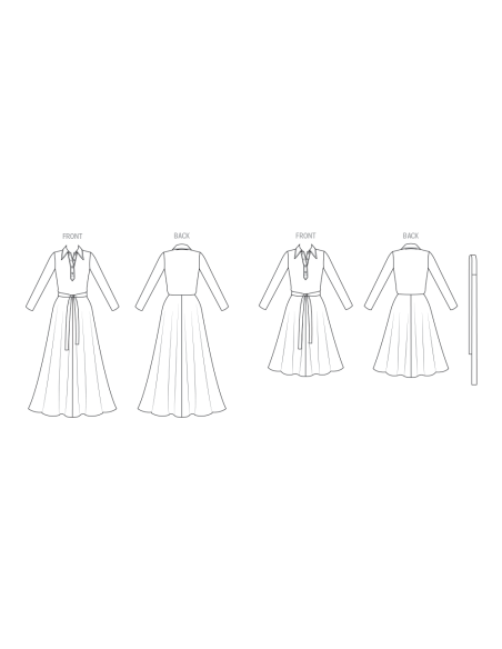 Patron Vogue 2143/Y5 (46-54) - Robe femme « vintage DVF »