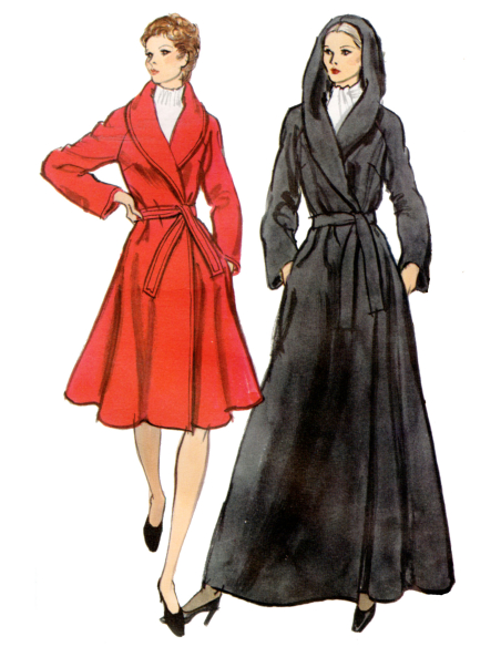 Patron Vogue 2145/B5 (36-44) - Manteau portefeuille doublé & ceinture