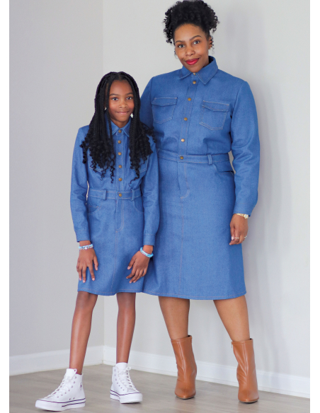 Patron KnowMe 2133.N5 (38-46) - Robe mi-longue à poches & ceinture