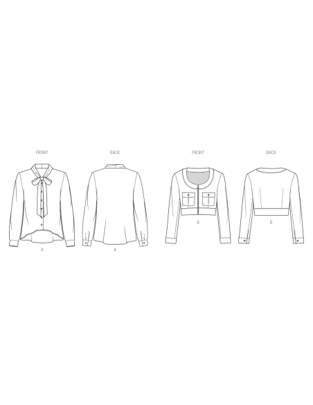 Patron KnowMe 2137.Y5 (46-54) - Blouse & veste stylée