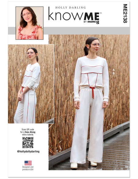 Patron KnowMe 2138.D5 (32-40) - Ensemble sweat & pantalon large