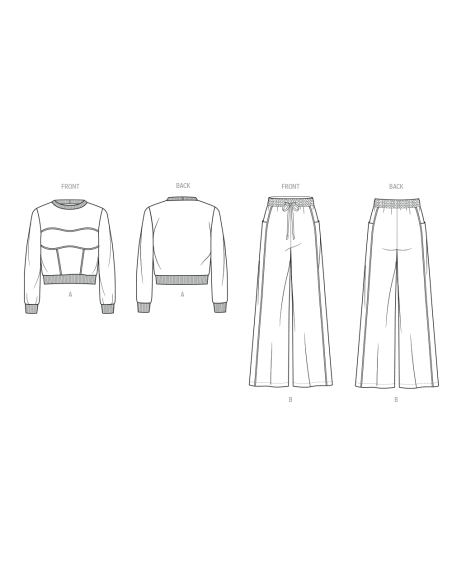 Patron KnowMe 2138.D5 (32-40) - Ensemble sweat & pantalon large