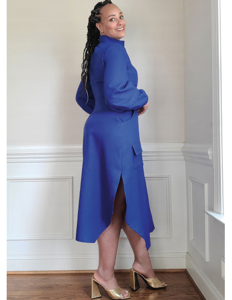 Patron KnowMe 2140.N5 (38-46) - Shirt-Dress corset midi