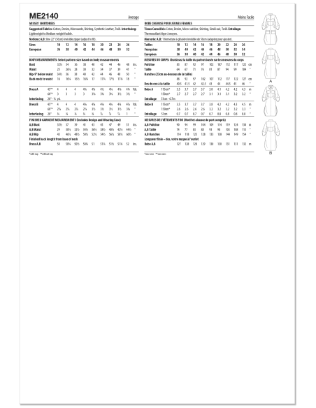 Patron KnowMe 2140.N5 (38-46) - Shirt-Dress corset midi