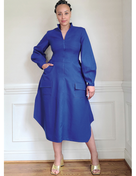 Patron KnowMe 2140.Y5 (46-54) - Shirt-Dress corset midi