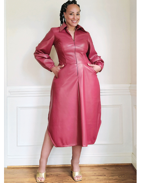 Patron KnowMe 2140.Y5 (46-54) - Shirt-Dress corset midi