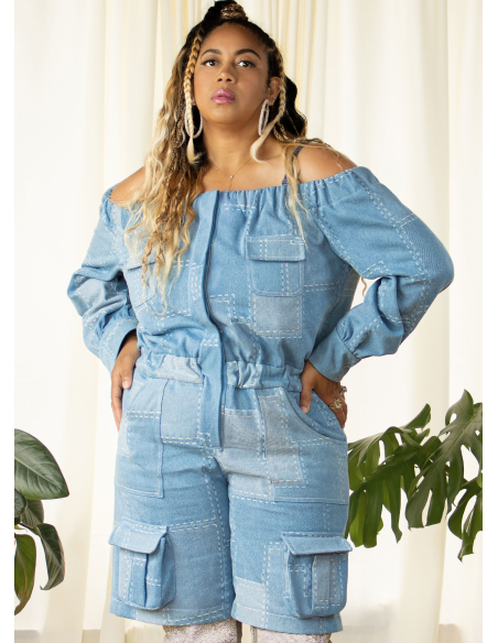 Patron KnowMe 2141.K5 (36-44) - Combinaison off-shoulder deux longueurs